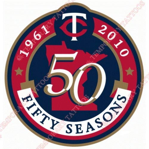 Minnesota Twins Customize Temporary Tattoos Stickers NO.1737